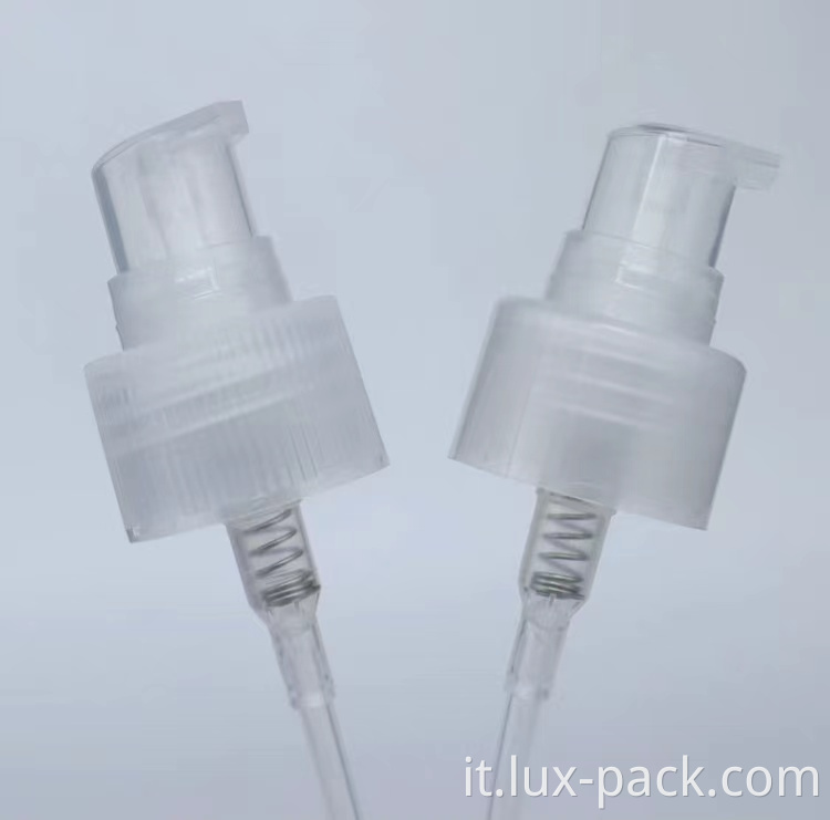 Pompa di distributore di sapone in schiuma in plastica personalizzata all'ingrosso con cappuccio